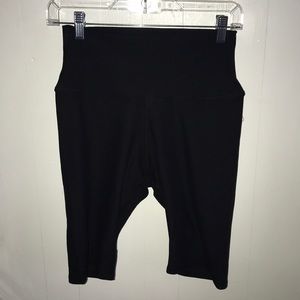 Black high waisted bike shorts